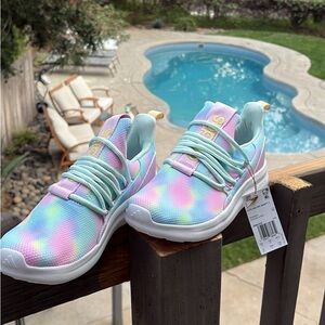 Adidas Pastel Tie-Dye Athletic Sneakers - Women’s size 7